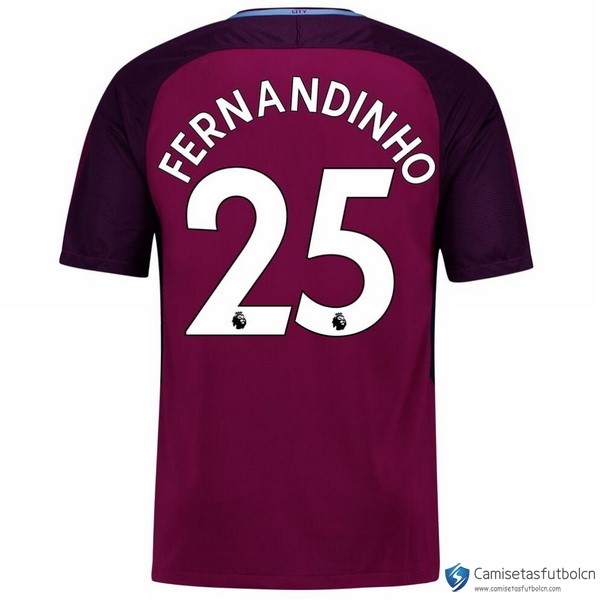 Camiseta Manchester City Segunda equipo Fernandinho 2017-18